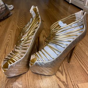 Gold heels
